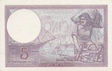 5 francs violet modifié